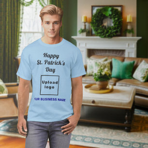 T-Shirt de travail bleu clair pour la Saint-Patric