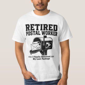T-Shirt de travail postal à la retraite — Enfin li