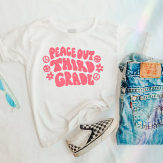 T-shirt de troisième année en rose pour enfants