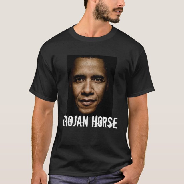 T-shirt de Trojan Horse d'Obama (Devant)