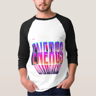 T-shirt de typographie gras avec dégradé "Limitles