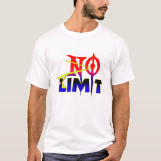 T-Shirt de typographie motivationnelle sans limite