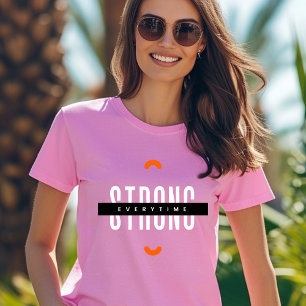 T-shirt de typographie noir et blanc