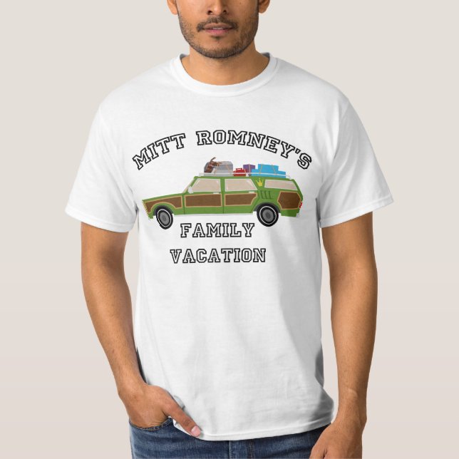 T-shirt de vacances de famille de Mitt Romney (Devant)