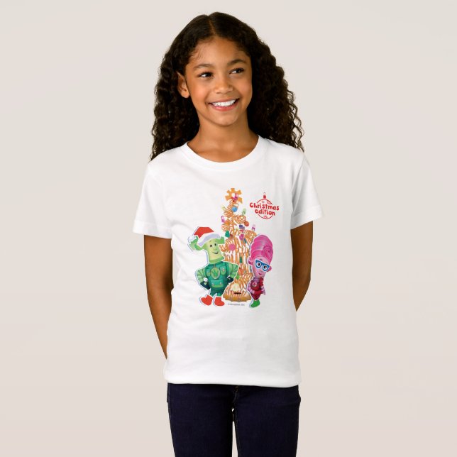 T-shirt de vacances d'hiver de Papus et de Masiya (Devant entier)