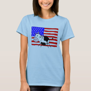 T-shirt de vache des Etats-Unis