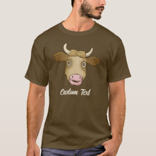 T-shirt de vache surpris