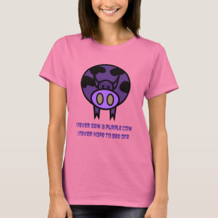 T-shirt de vache violette