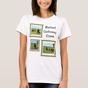 T-shirt de vaches galloway Belted Ladies,