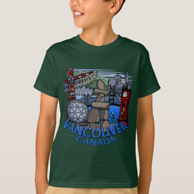 T-shirt de Vancouver pour enfants Bio Vancouver (Devant)