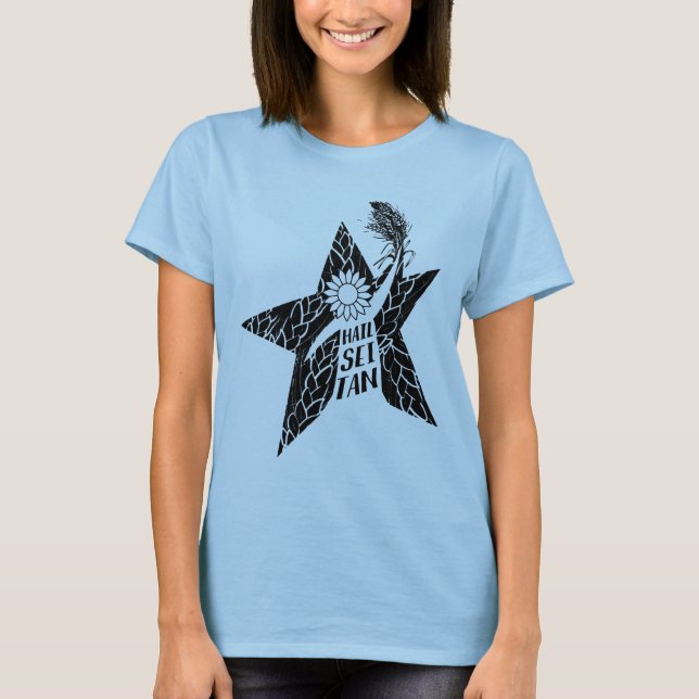 T-shirt de végétalien de Seitan de grêle (Devant)