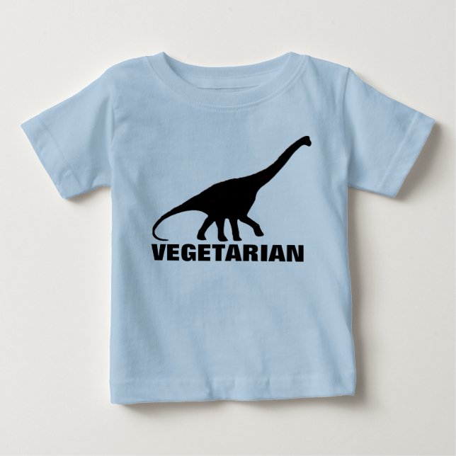 T-shirt de VÉGÉTARIEN de dinosaure (Devant)