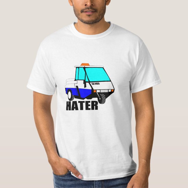 T-shirt de véhicule de domestique de parcomètre (Devant)