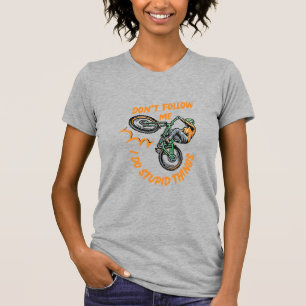 T-Shirt de vélo de montagne drôle ne me suivez pas