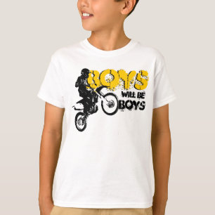 T-shirt de vélo de saleté de garçons