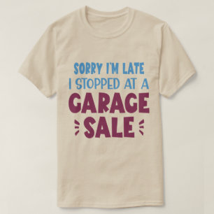 T-shirt de vente de garage amusant