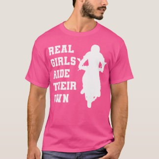 T-shirt De Véritables Filles À Moto