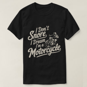 T-shirt de vêtements de moto de motard qui ronfle 
