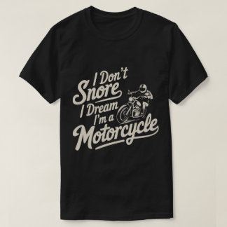 T-shirt de vêtements de moto de motard qui ronfle