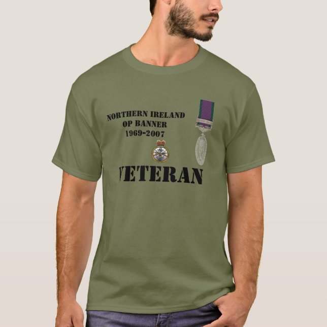T-shirt de vétérans de l'Irlande du Nord (Devant)
