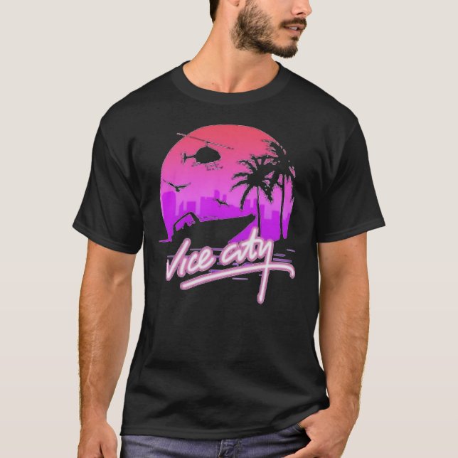 T-shirt de Vice City Retro Classic (Devant)