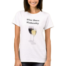 De vin tee - shirt de mercredi vers le bas
