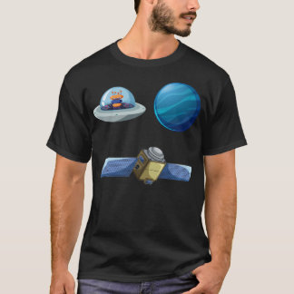 T-shirt De Vintage Rocket Space Galaxy Pack