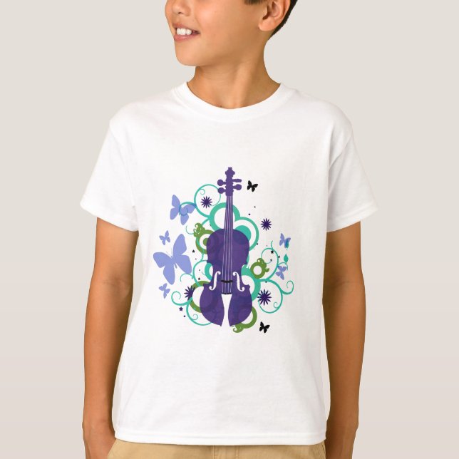T-shirt de violon de ciel (Devant)