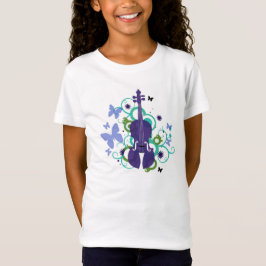T-shirt de violon pour des Enfants-Butterflys et