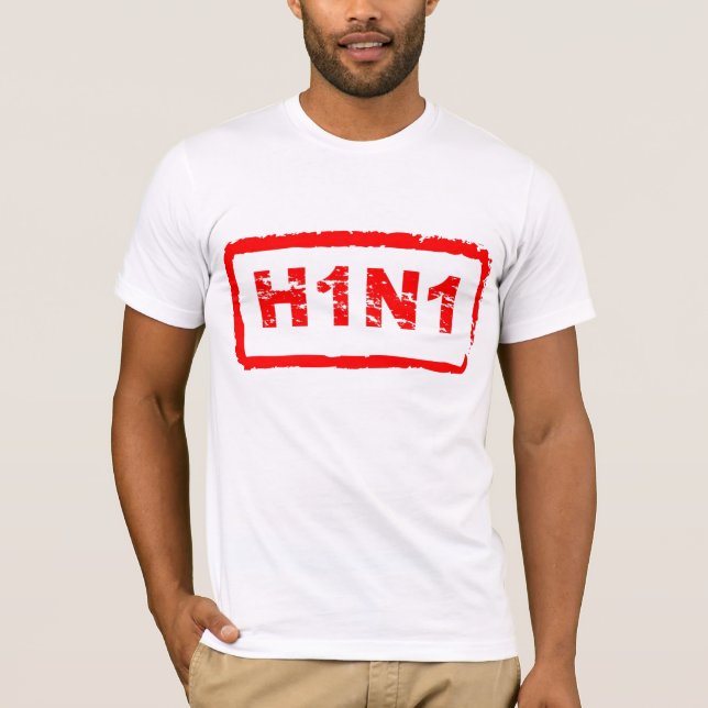 T-shirt de virus de grippe des porcs H1N1 (Devant)