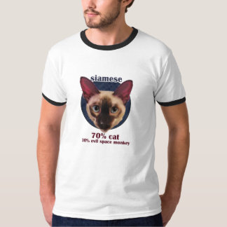 T-shirt de visage de chat siamois