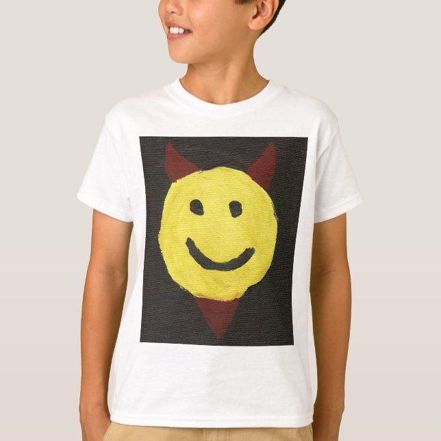 T-shirt de visage de diable (Devant)