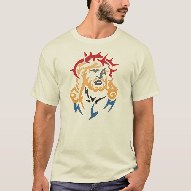 T-shirt de visage de Jésus-Christ (Devant)