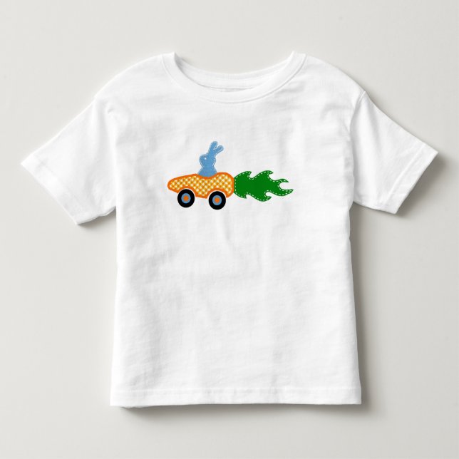 T-shirt de voiture de carotte de lapin (Devant)
