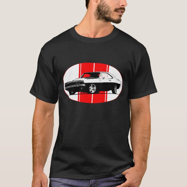 T-shirt de voiture de chargeur de 1970 Dodge (Devant)