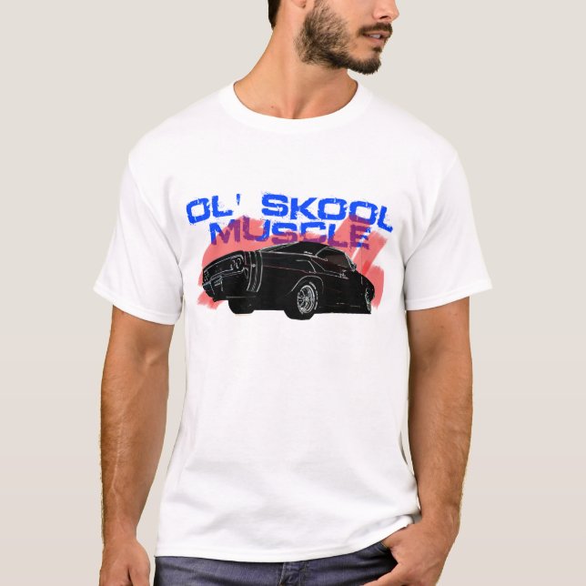 T-shirt de voiture de chargeur de muscle de (Devant)