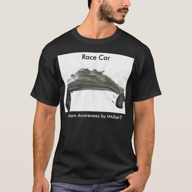T-shirt de voiture de course par MAXarT (Devant)