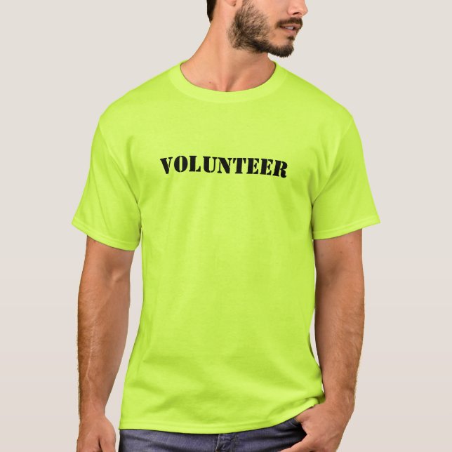 T-shirt de volontaire de l'événement des hommes (Devant)