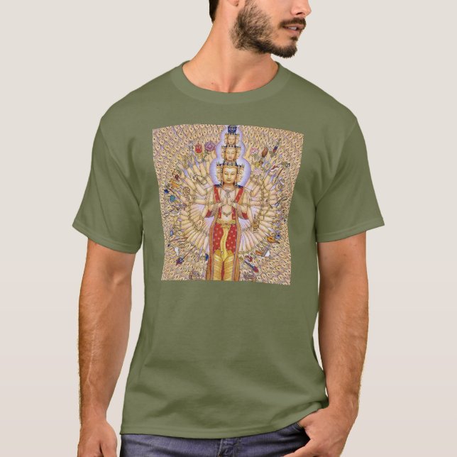 T-shirt De VOYAGE art v3 de buvard d'Avalokiteshvara (Devant)