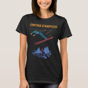 T-shirt de voyage rétro Cortina d'Ampezzo Italie