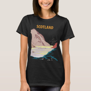 T-Shirt de voyage rétro sur la côte des Highlands