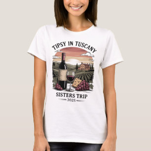 T-shirt de voyage sur mesure pour groupe en Toscan