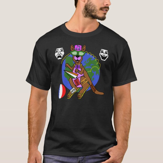 T-shirt de voyageur du monde de Shonda Toon (Devant)