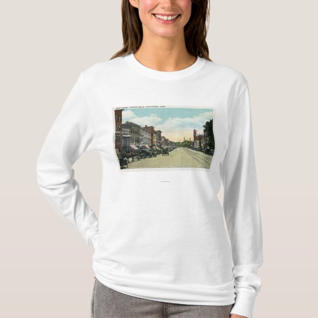 T-shirt De vue rue principale du sud vers le bas (Devant)