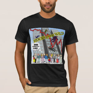 T-shirt de Wall Street fou par stocks