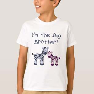 T-shirt de zèbre de frère (à une petite soeur)