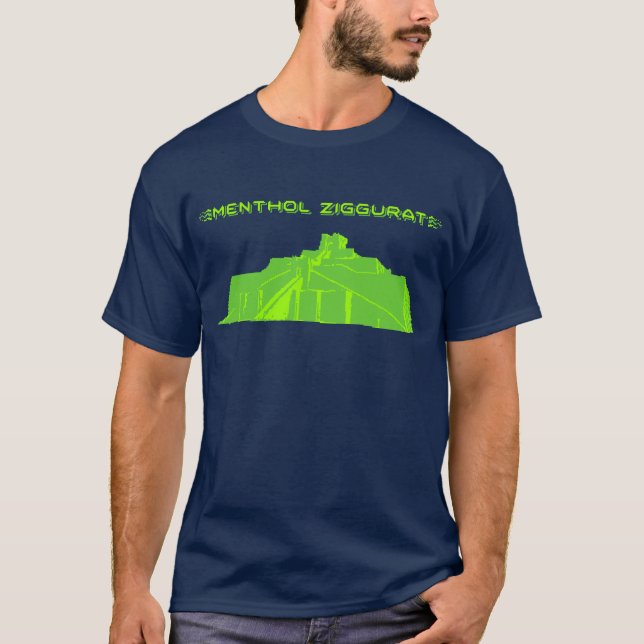 T-shirt de Ziggurat de menthol (Devant)