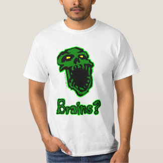 T-shirt de zombi de cerveaux