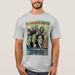 T-shirt de zombi de vote