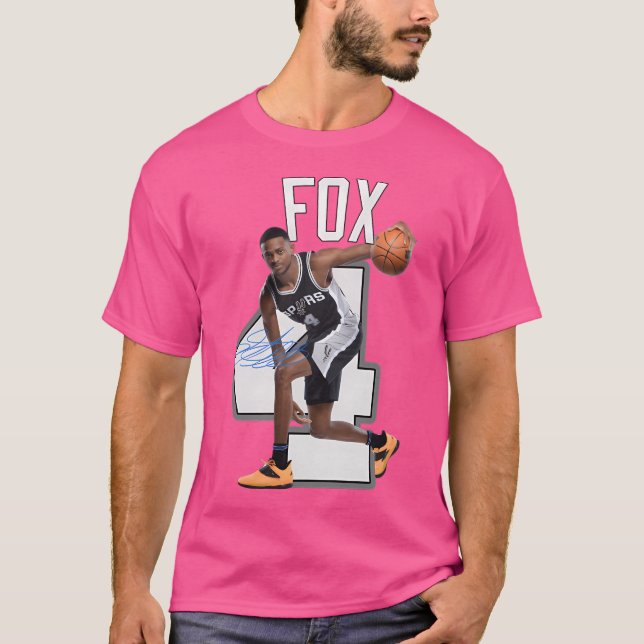 T-shirt DeAaron Fox 4 San Antonio (Devant)
